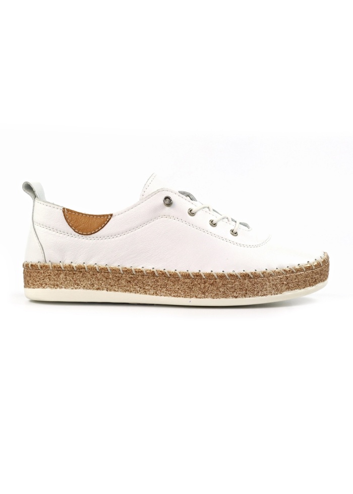 Lunar | Evie White Leather Shoe
