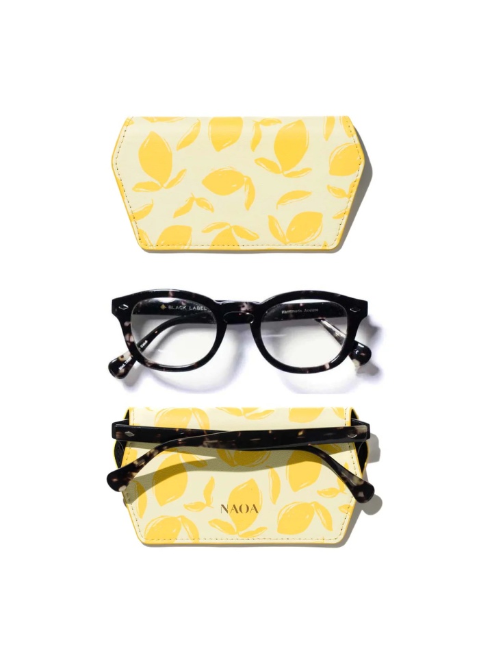 NAOA | Apple Leather Slim Glasses Case Lemons