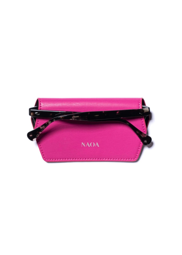 NAOA | Apple Leather Slim Glasses Case Fuchsia 