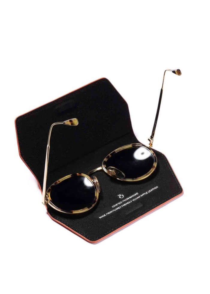 NAOA | Apple Leather Slim Glasses Case Orange