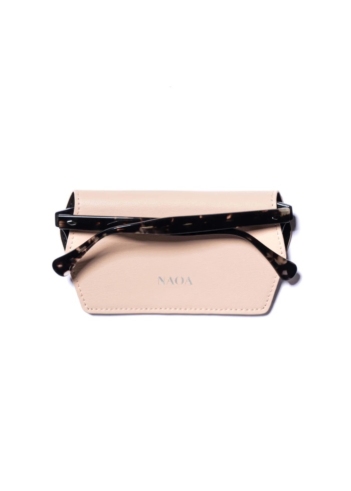 NAOA | Apple Leather Slim Glasses Case Pale Pink