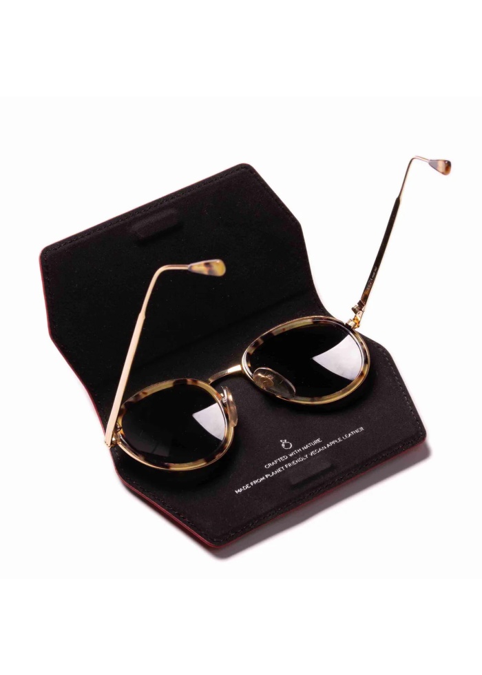 NAOA | Apple Leather Slim Glasses Case Red