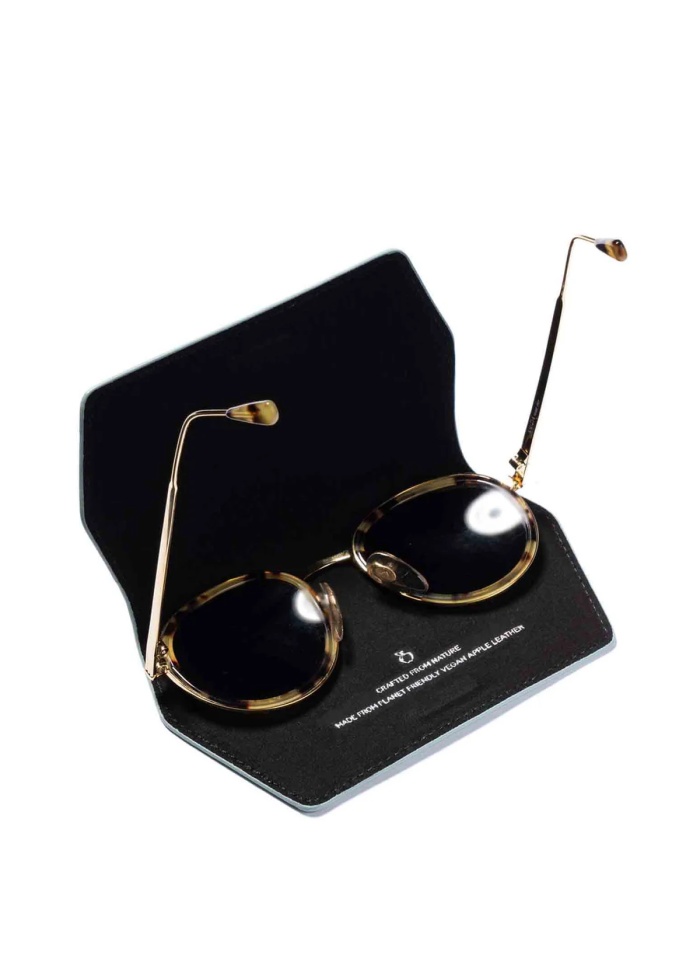 NAOA | Apple Leather Slim Glasses Case Turquoise