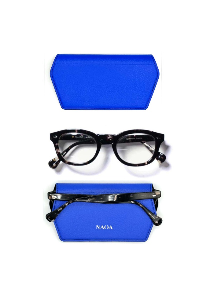 NAOA | Apple Leather Slim Glasses Case Royal Blue