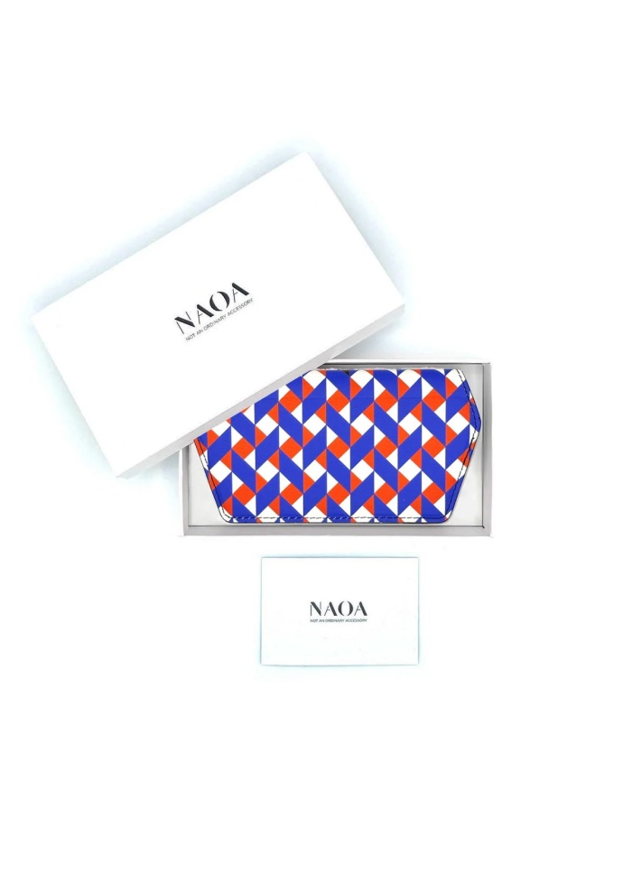 NAOA | Apple Leather Slim Glasses Case Weave Print