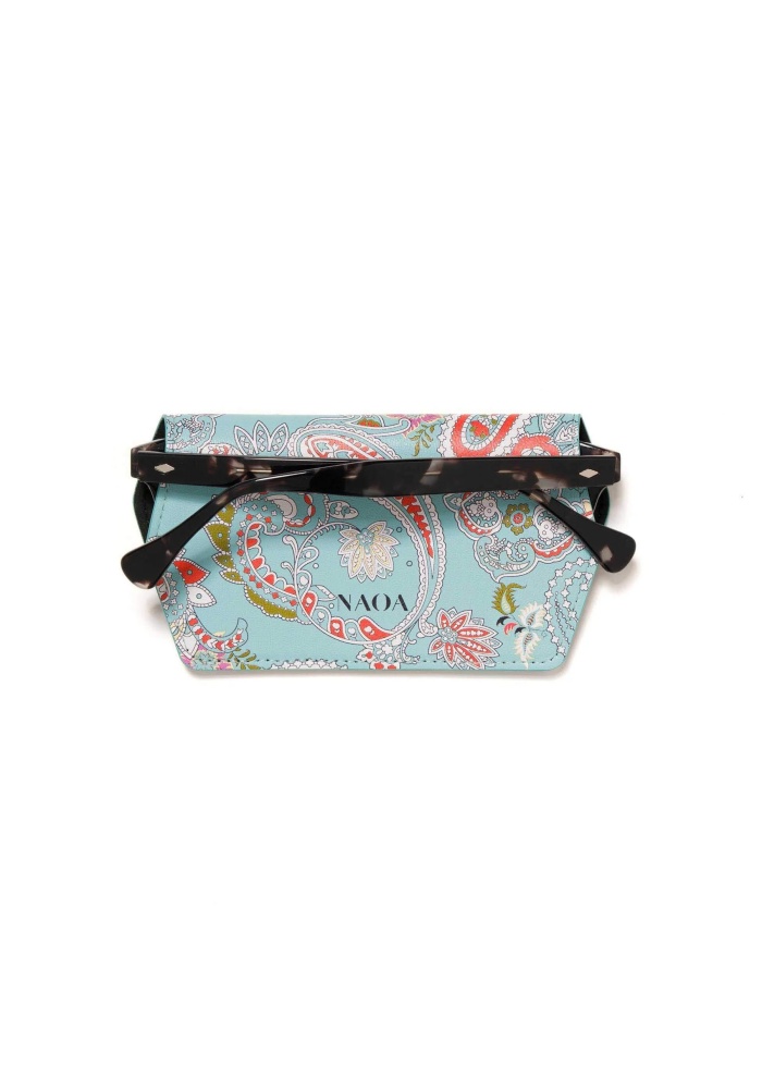 NAOA | Apple Leather Slim Glasses Case Paisley
