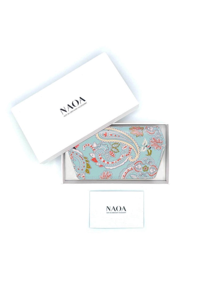 NAOA | Apple Leather Slim Glasses Case Paisley