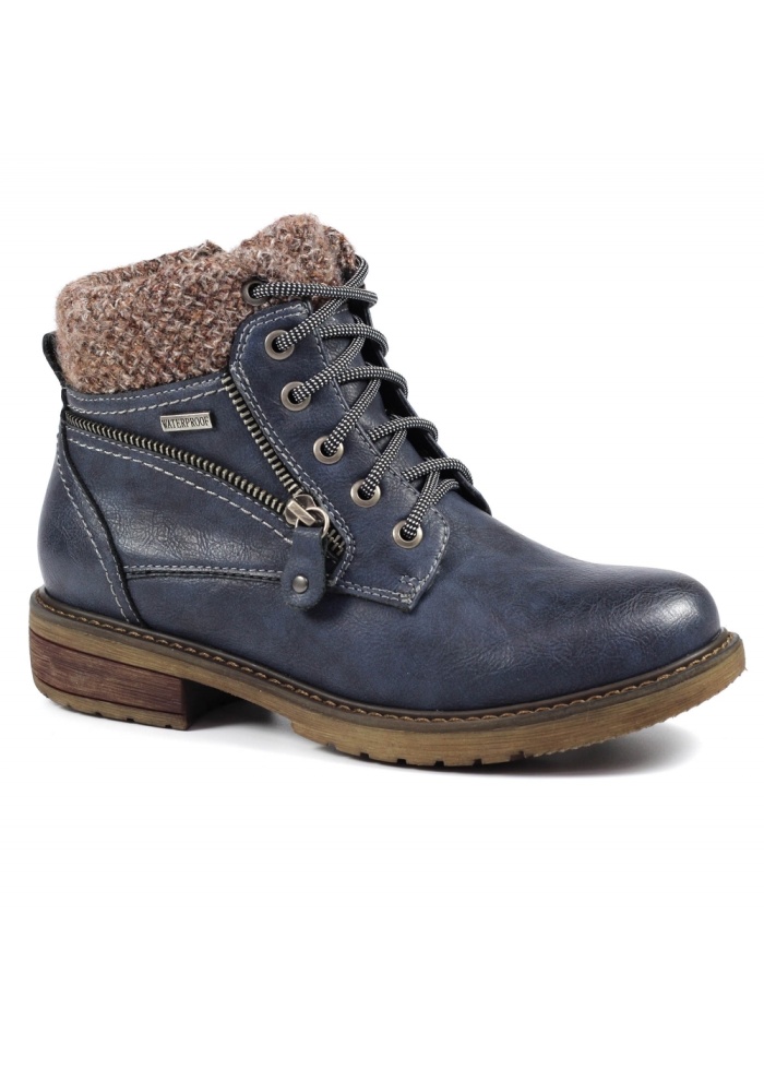 Lunar | Benson Navy  Waterproof Boot