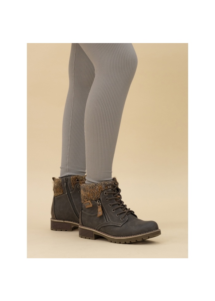 Lunar | Millie Grey Waterproof Boot