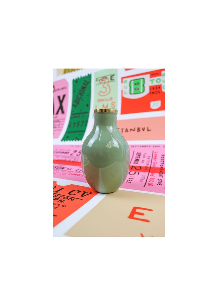 MyDoris | Small Green Enamel Vase