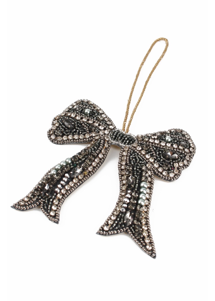 MyDoris | Silver Bow Christmas Decoration