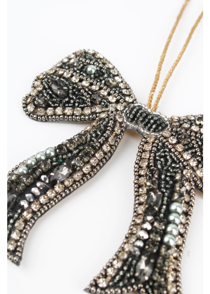 MyDoris | Silver Bow Christmas Decoration