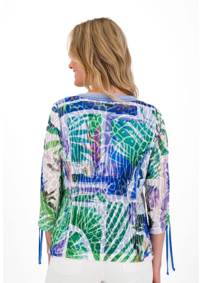 Just White | Zip Detail Top