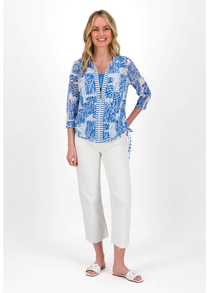 Just White | Tie Detail Top