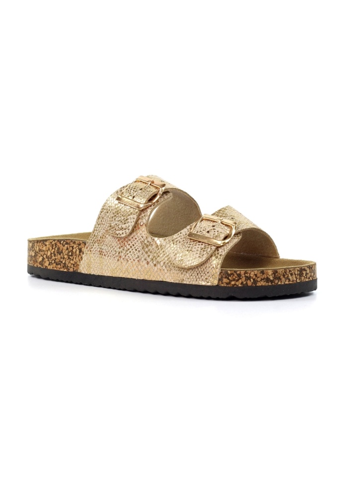 Lunar | Mykonos Gold Sandal