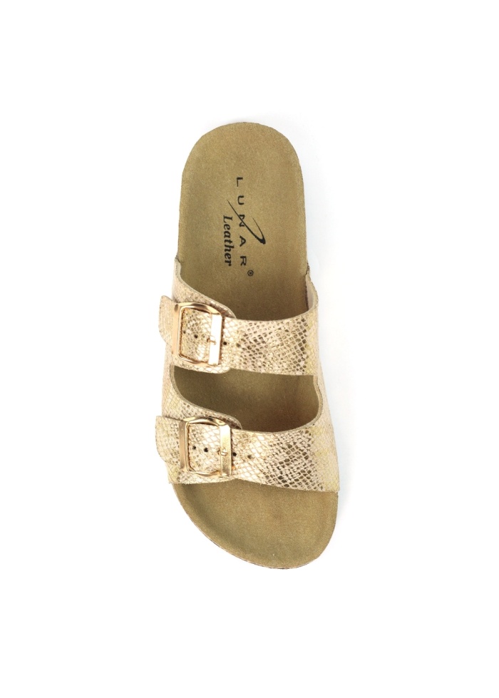 Lunar | Mykonos Gold Sandal
