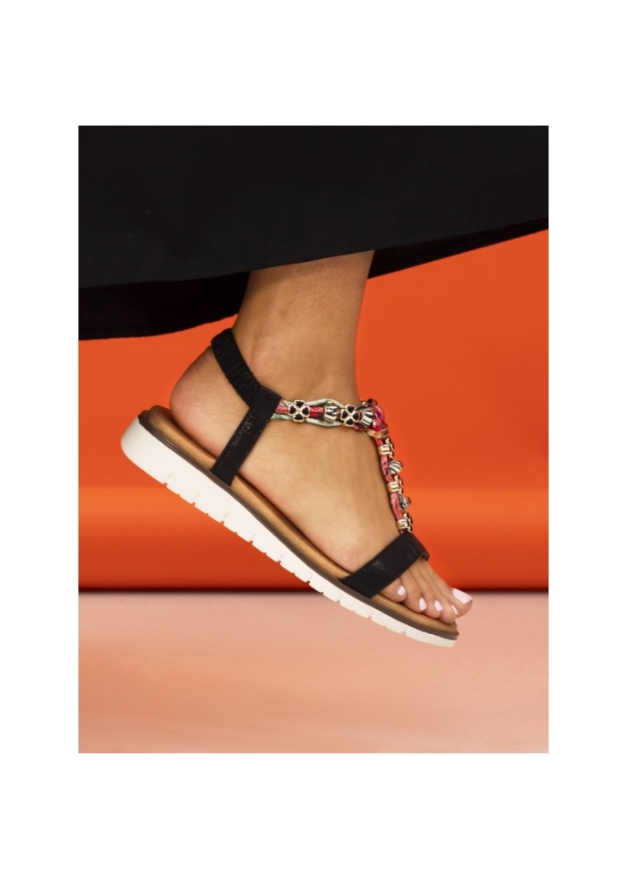 Lunar | Tempo Black Sandal