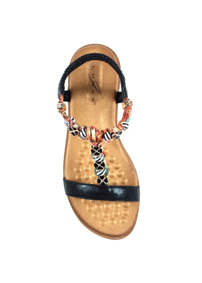 Lunar | Tempo Black Sandal