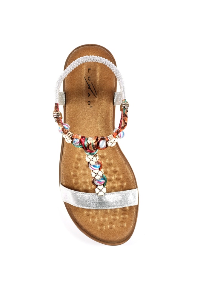 Lunar | Tempo Silver Sandal