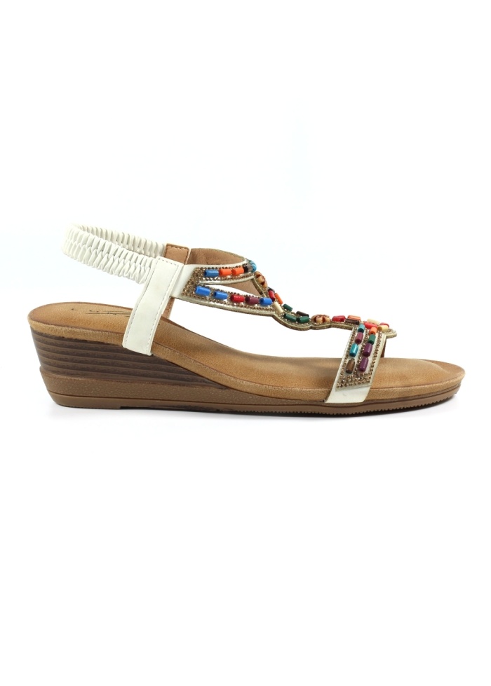 Lunar | Epson White Wedge Sandal