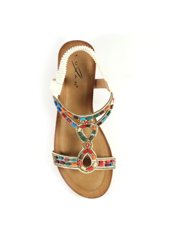 Lunar | Epson White Wedge Sandal