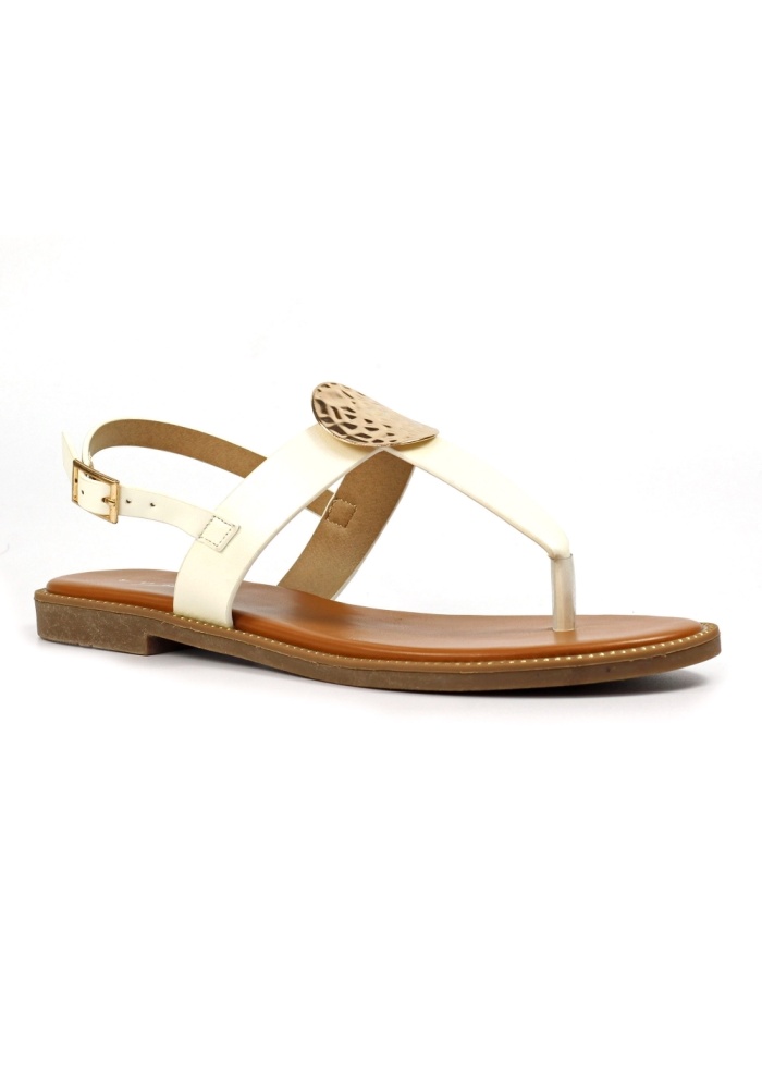 Lunar | Pascal White Sandal