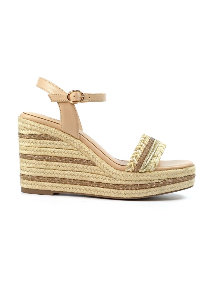 Lunar | Amanda Beige Wedge Sandal