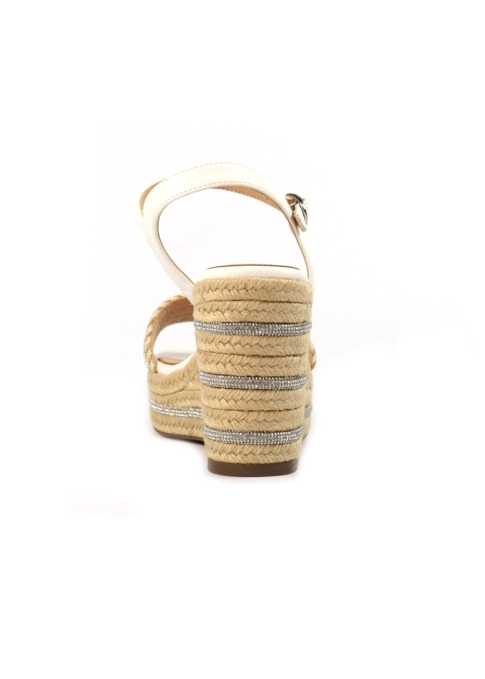 Lunar | Amanda White Wedge Sandal