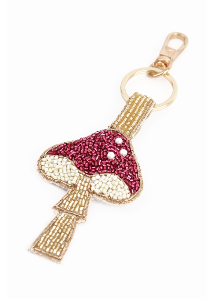 MyDoris | Pink Mushroom Keyring