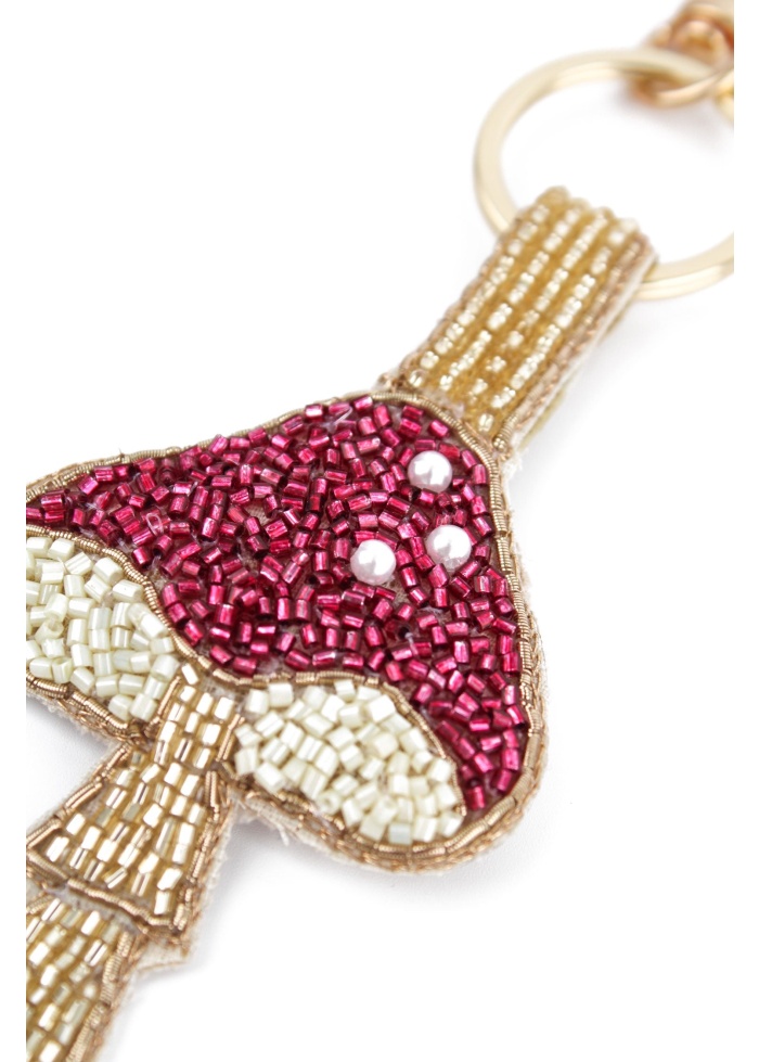MyDoris | Pink Mushroom Keyring