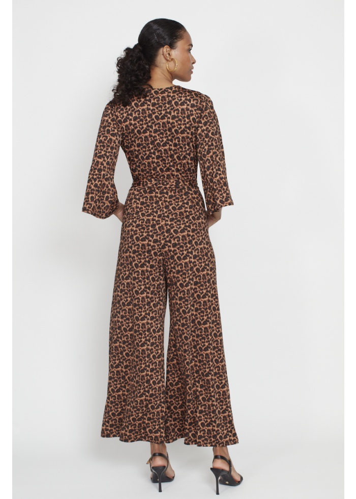Onjenu | Laurie Jumpsuit Small Leopard Brown
