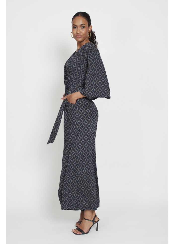 Onjenu | Laurie Jumpsuit Geo Green Print