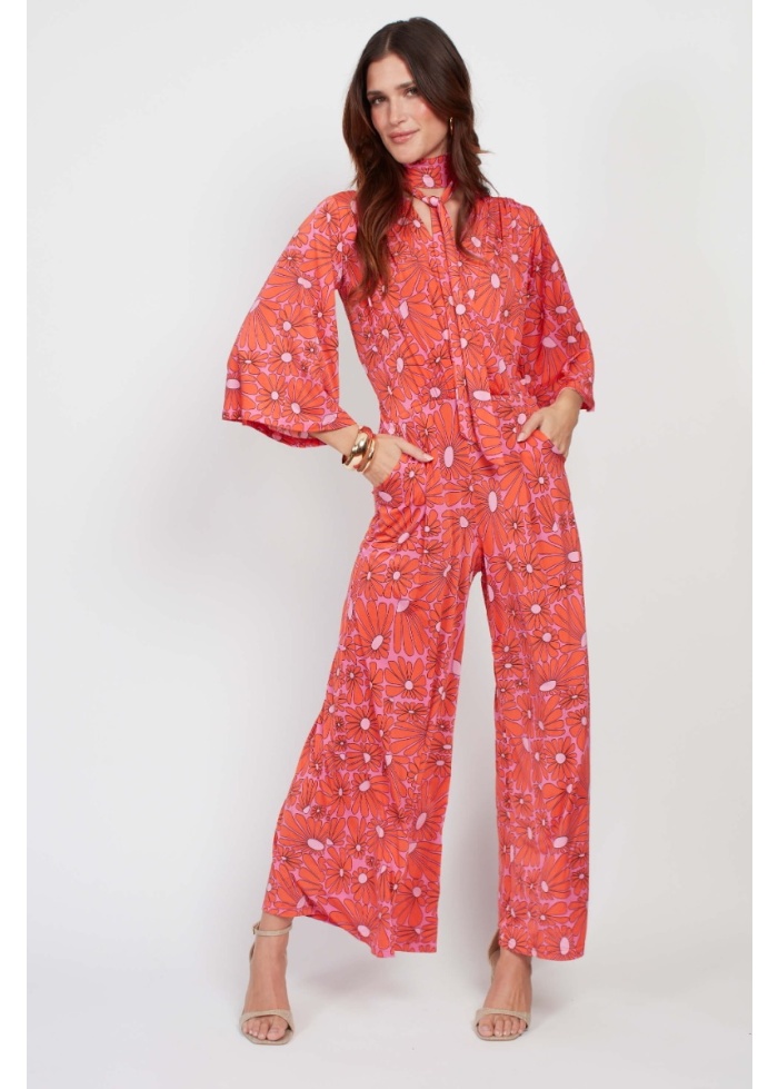 Onjenu | Laurie Jumpsuit Daisy Pink