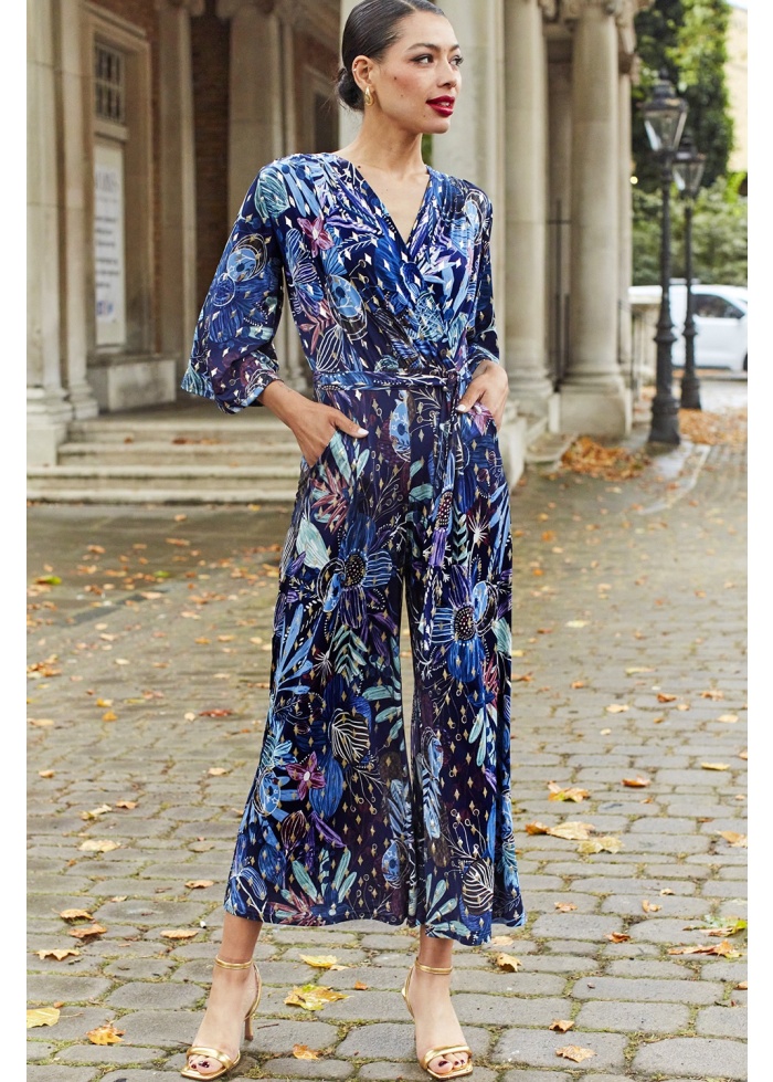 Onjenu | Laurie Jumpsuit Moonlight Blue Gold