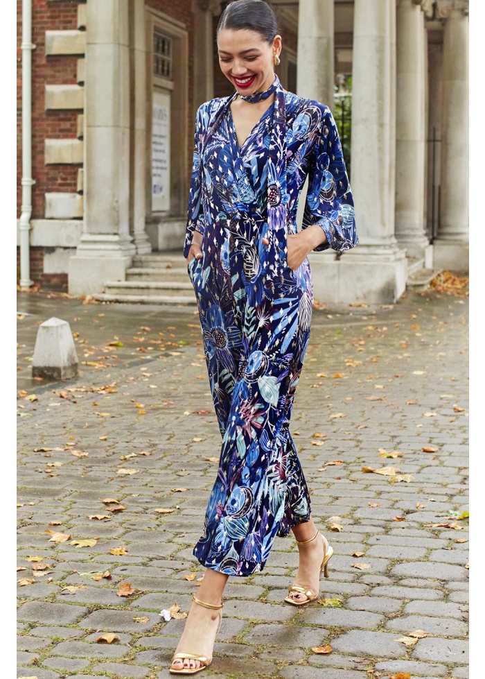 Onjenu | Laurie Jumpsuit Moonlight Blue Gold