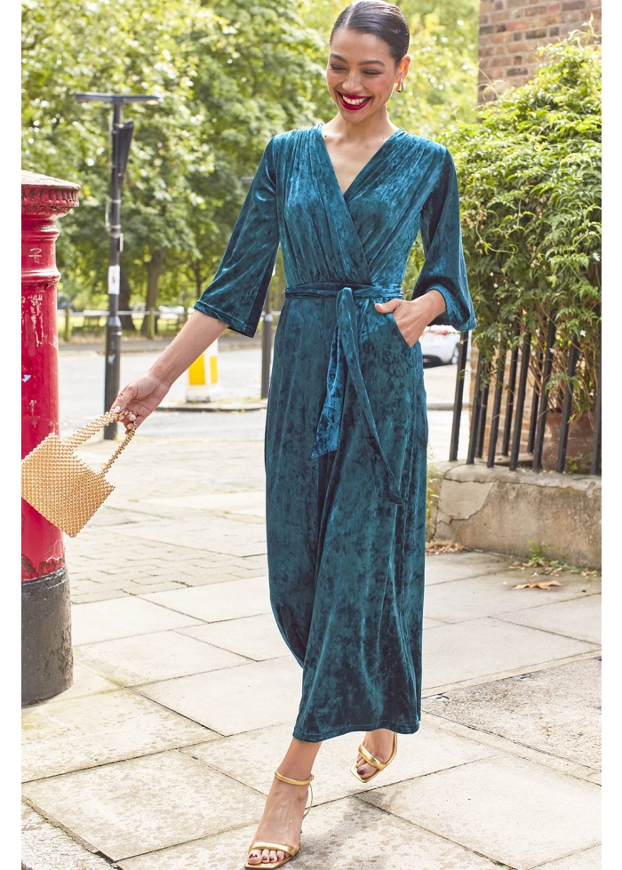 Onjenu | Laurie Jumpsuit Blue Velvet