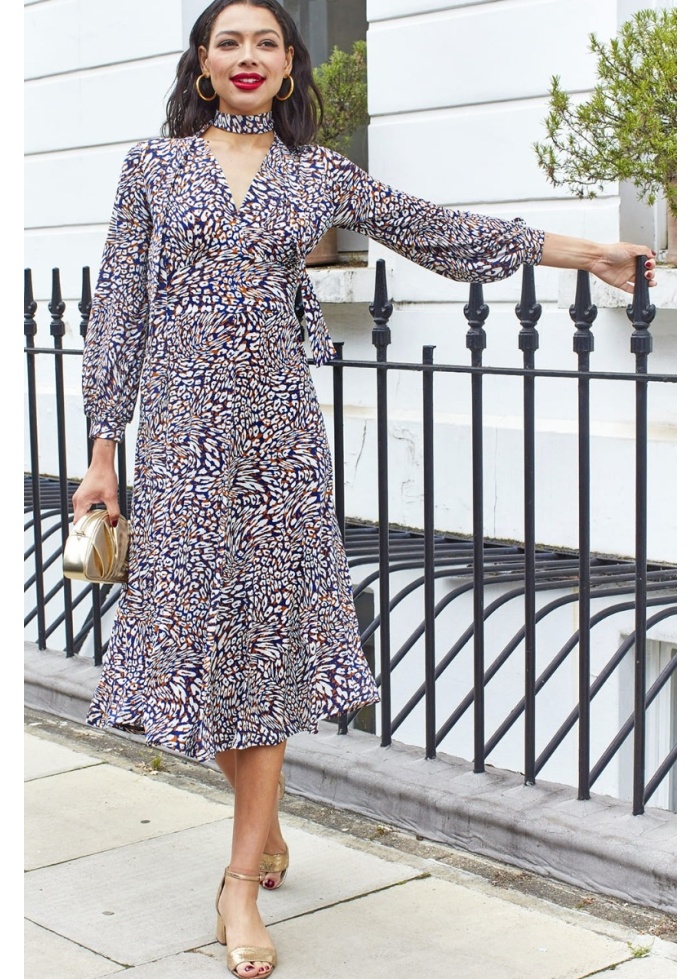 Onjenu | Nell Rigel Navy Midi Dress