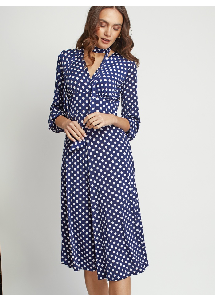 Onjenu | Nell Polka Dot Midi Dress