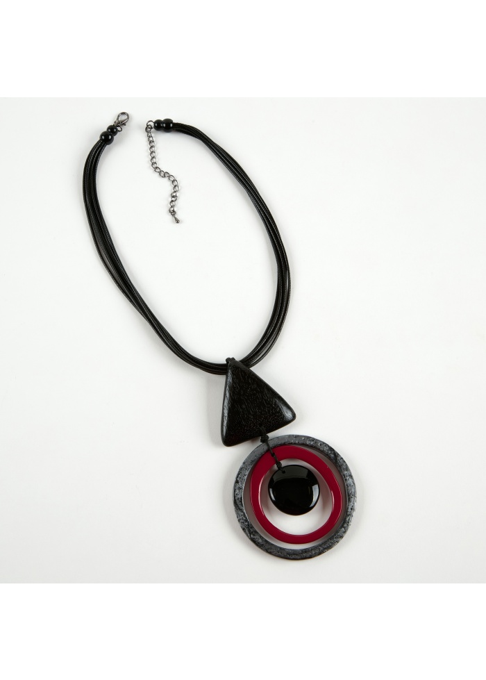 dante | Circular Necklace Red