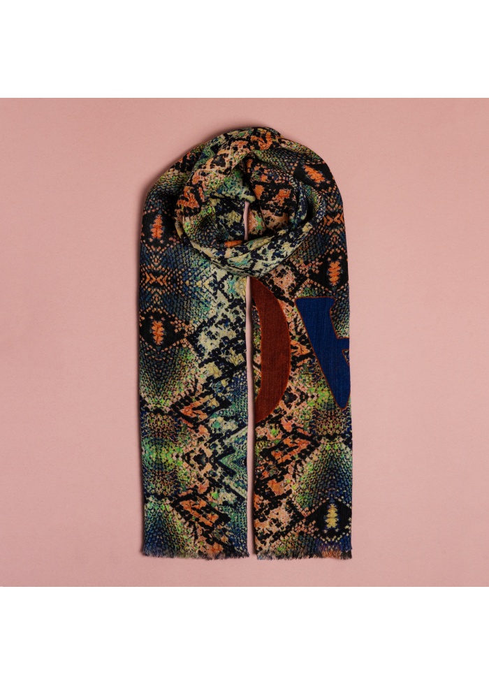 Ombre | Snake Print Scarf