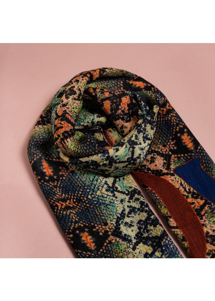 Ombre | Snake Print Scarf
