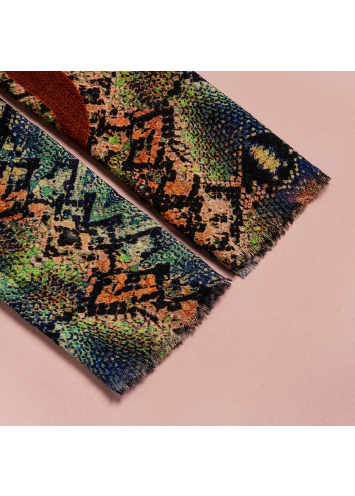 Ombre | Snake Print Scarf