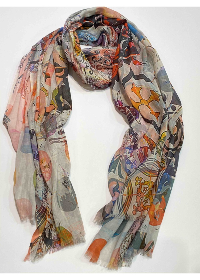 Ombre | Abstract Print Scarf