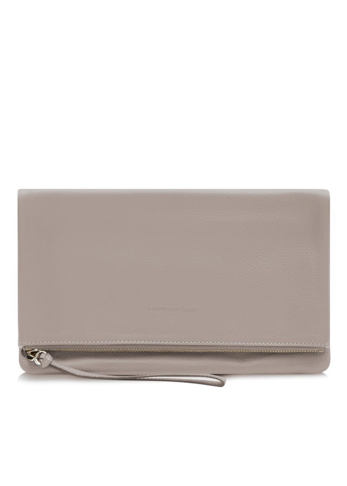 CPW | Exeter Grey Leather Clutch