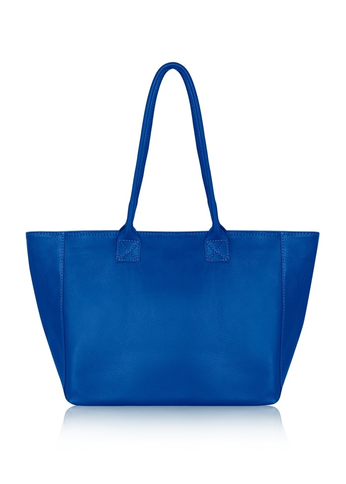 CPW | Royal Blue Leather Tote Bag