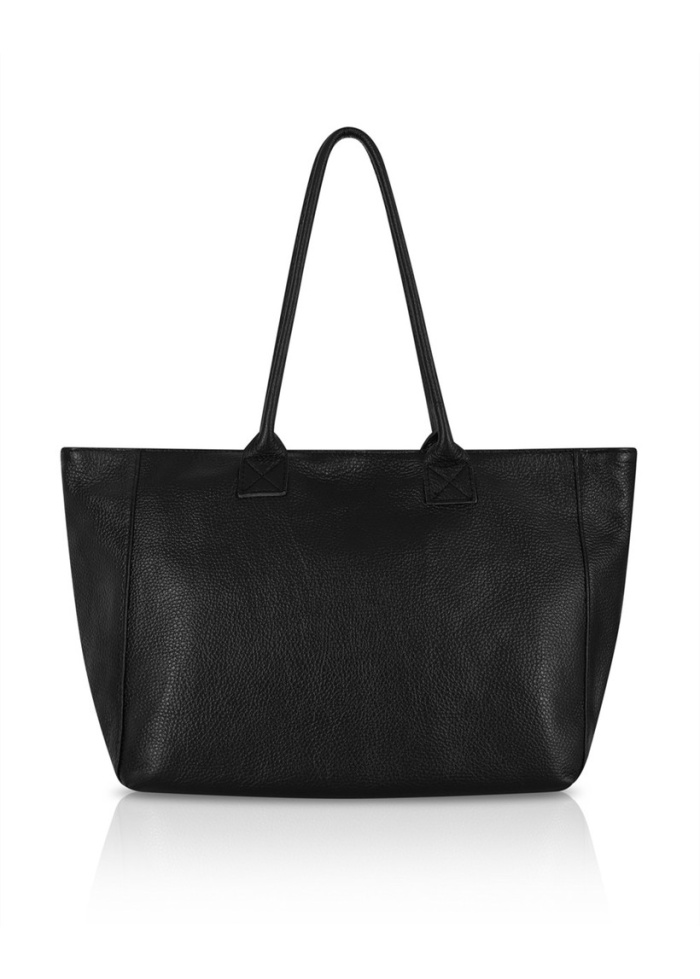 CPW | Black Leather Tote Bag
