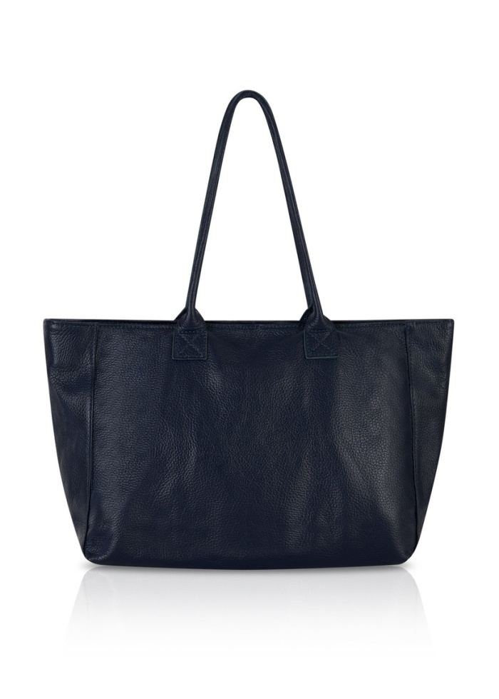 CPW | Wimbledon Navy Leather Tote Bag