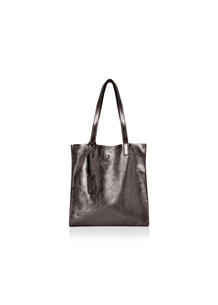 CPW | Aran Pewter Leather Tote Bag