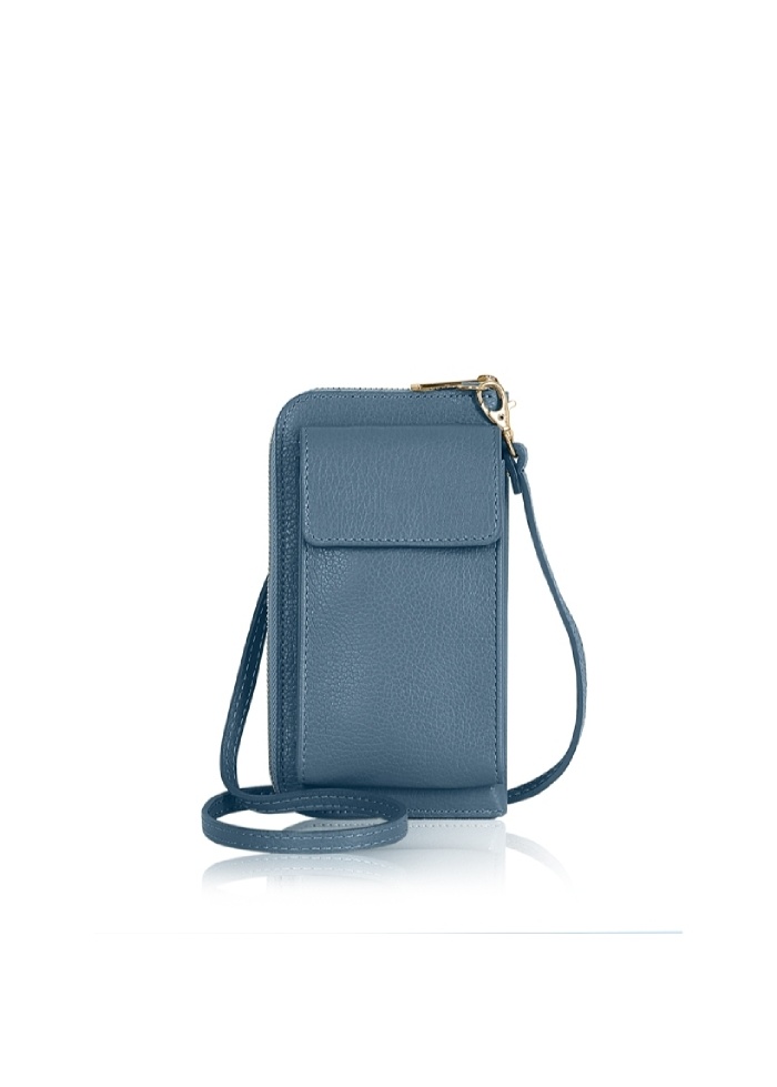 CPW | Blue Leather Cross-Body Purse