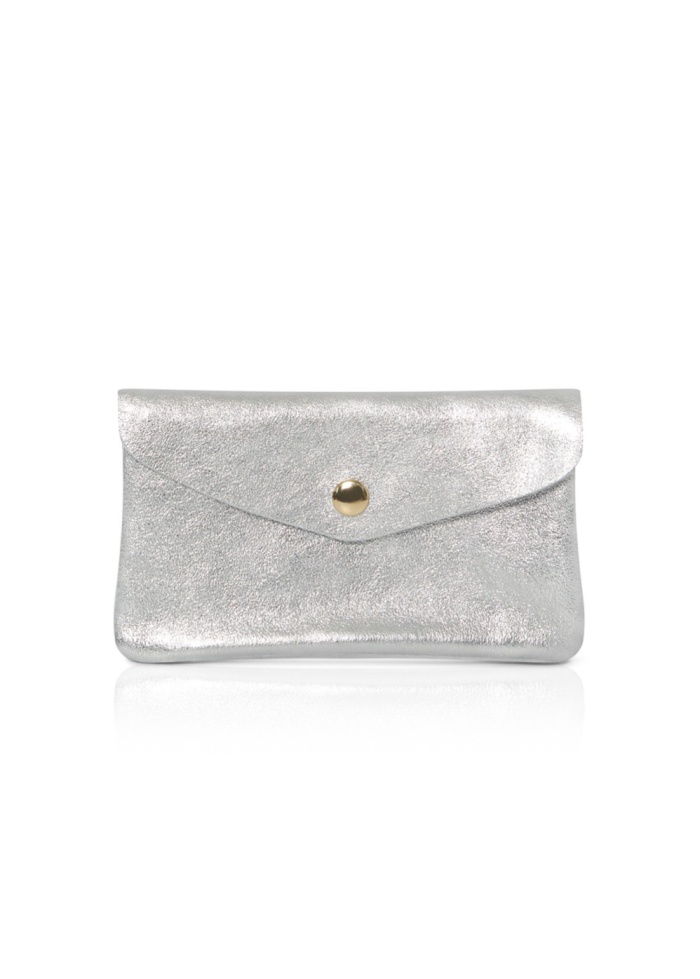 CPW | Larger Purse Silver Leather